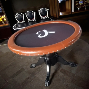QINLONG <span class=keywords><strong>Table</strong></span> de club de jeu <span class=keywords><strong>ronde</strong></span> de luxe de 48 pouces <span class=keywords><strong>Table</strong></span> de Mahjong de <span class=keywords><strong>Poker</strong></span> de Taxas <span class=keywords><strong>ronde</strong></span> de haute qualité pour le divertissement - Product Image 4