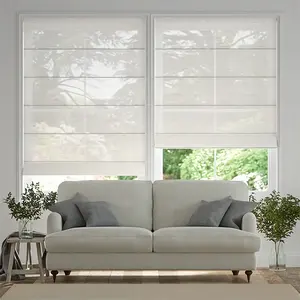 Professional Manual Horizontal Blinds Supplier European Style Fabric Roman Blind