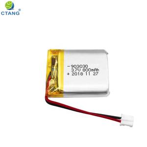 스마트 라이트 작은 주머니 lipo 세포 배터리 903030 3.7v 800mah 리튬 이온 배터리 - Product Image 4