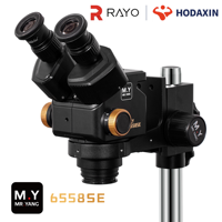 M.Y 6558SE High Precision Binocular Magnifier Wide Zoom Range 6.5 58X Stereo Microscope for Electronic Mobile Repair Work