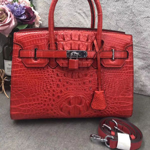 Sac à bandoulière pour femme en cuir de crocodile 100% authentique, logo de marque de luxe personnalisé, sac à main de luxe haut de gamme - Product Image 1