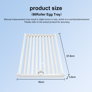 Plateaux à œufs en plastique OEM&DEM 78-94, plateau à œufs automatique à 70 rouleaux, en vente - Product Image 2