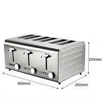 Four grille-pain électrique Offre Spéciale en acier inoxydable avec fonction de friture pour griller des bagels et des gaufres État neuf
