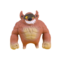 Jouets sensoriels OEM en peluche à presser, en forme de requin et hyène, remplis de sable, pour soulager le stress