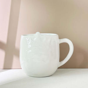 Zibo White <b>Ceramic</b> <b>Mug</b> Solid Porcelain Large Handle Gift <b>Mugs</b> - Product Image 1