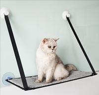 Hamac pour chat à fenêtre, écologique, motif uni, toutes saisons, amovible, lavable, robuste, lit pour chat, niche pour chat