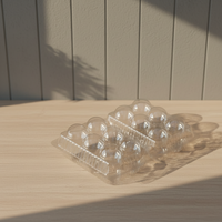 Plateau d'emballage rectangulaire en plastique PET recyclable de qualité alimentaire, vente en gros d'usine, pour gâteaux, chocolats, bonbons, boules de taro, personnalisable