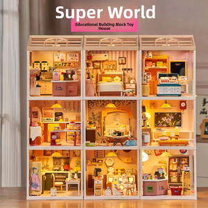 Kits de Construcción de Habitaciones Modulares para Ciudades y Pueblos - Modelo de Arquitectura en Miniatura de Plástico a Escala 1:18 para Niños y Adultos, Decoración del Hogar - Product Image 4