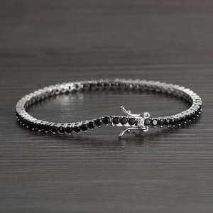 Black Tennis <b>Bracelet</b> 2.5mm3 Claw <b>Copper</b> Zircon Black Tennis Chain Tanjing Fashion Lijing Necklace - Product Image 2