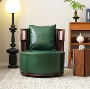 Chaise de canapé de loisirs améliorée avec vieux fauteuil de canapé <span class=keywords><strong>en</strong></span> <span class=keywords><strong>bois</strong></span> massif d'orme, chaise de loisirs pour balcon - Product Image 2