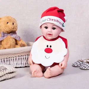 Christmas Eco friendly baby unisex baby cotton bib for embroidery