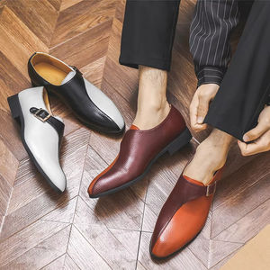 Zapatos de Cuero Vacuno Puro Cómodos y Transpirables, Hechos a Mano con Alta Calidad, Zapatos de Vestir Profesionales para Negocios, Puntiagudos e Impermeables - Product Image 4