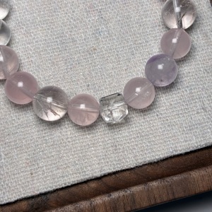 Natural <strong>Clear</strong> <strong>Quartz</strong> Rose <strong>Quartz</strong> &amp; Amethyst <strong>Bracelet</strong> 10mm Healing Energy Crystal Beaded <strong>Bracelet</strong> for Women Stress Relief Jewelry - Product Image 3