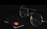 Lunettes de lecture portables à monture fine en PC, verres bifocaux, option logo personnalisé, verres transparents, indice de réfraction 1.56, en stock UE/US