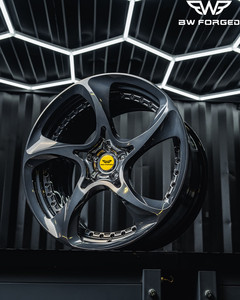 Jantes de voiture en aluminium forgé peintes sur mesure de luxe en 2 pièces, 18-22 pouces, 5x130/127/114.3, 25 mm, nouvelle adaptation universelle, marque BW - Product Image 2