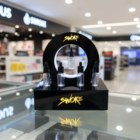 Étagère de présentation en plastique personnalisée, moderne, de luxe, écologique, légère, résistante à l'eau, pour magasin de tabac