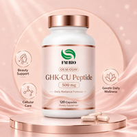 Capsules orales personnalisées de peptide de cuivre GHK-Cu pour la vente en gros – Capsules GHK-CU 500mg pour le soutien beauté