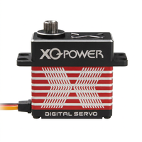 Сервопривод XQ POWER XQ-BLS8140H 40 кг, 12 В, высоковольтный, бесщеточный, сверхбыстрый (0,07 с), с редуктором из нержавеющей стали и алюминиевым корпусом с ЧПУ