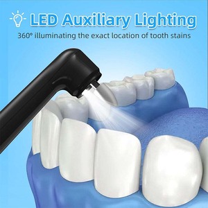 Machine de blanchiment des dents sans fil électrique Portable 5 têtes de brosse Plaque de tartre polissage polisseuse de dents plastique dentaire lisse - Product Image 4