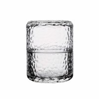 Pot de rangement en verre de luxe avec couvercle hermétique pour la cuisine, récipient multifonction pour bougies et bonbons