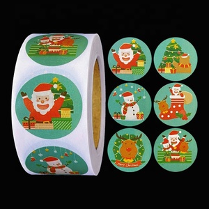 Étiquettes alimentaires personnalisées avec LOGO de noël, pièces, impression d'étoiles porte-bonheur, radio hologramme, emballage privé, autocollants - Product Image 4