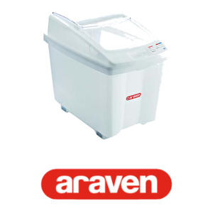 Araven Polyethylene Ingredient <b>Bin</b> 100 L 71 × 47 × 58 h cm, with Wheels - Product Image 4