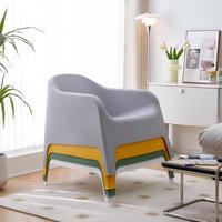 Chaise longue en plastique blanche moderne tout-en-un, résistante aux intempéries et durable, idéale pour balcon et salon – Meilleure vente