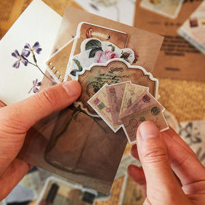 12 estilo Vintage París diario basura diario decorativo papel grabable pegatinas Scrapbooking etiqueta diario papelería álbum pegatinas - Product Image 4