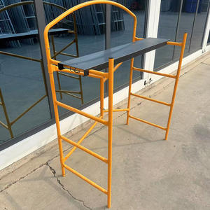 Mini <span class=keywords><strong>andamio</strong></span> de acero portátil emitido por la fábrica para proyectos de bricolaje pintura interior plegable <span class=keywords><strong>andamio</strong></span> plano ventajas de seguridad - Product Image 2