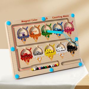 Cadeau idéal pour Noël et les anniversaires, mini jeu de société d'activités mathématiques sur le thème de la crème glacée, jouet labyrinthe Montessori - Product Image 4