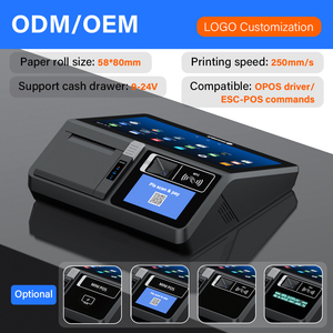 Systèmes de caisse enregistreuse POS SGT-116 et Android OS avec imprimante thermique de reçus et d'étiquettes à découpe automatique de 80 mm, machine POS - Product Image 2