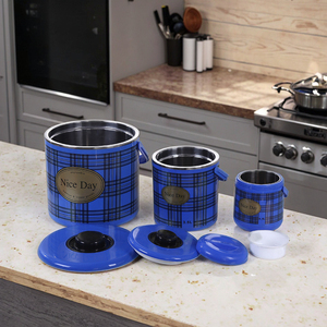 Vente en gros de baril isolant double couche 3 pièces en plastique nouveau matériau pour marmite chaude, récipient pour réchauffer les aliments, boîte à lunch - Product Image 4