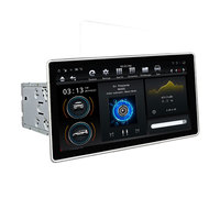 Système GPS multimédia universel pour voiture, Radio Android 2din avec grand écran rotatif de 12.8 pouces