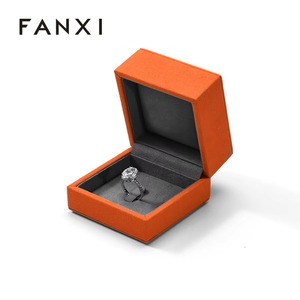 Cajas de Joyería FANXI, Cajas de Anillos Personalizadas, Cajas de Joyería de Microfibra, Estuche de Almacenamiento de Anillos, Paquete de Joyería - Product Image 5