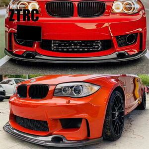 Kit de Accesorios para Parachoques Delantero, Labio Delantero y Alerón Delantero de Fibra de Carbono Estilo 1M para BMW Serie 1 E82 2008-2011 - Product Image 2