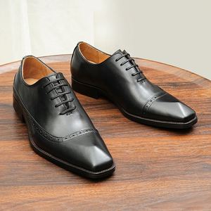 New Designer Men's Casual & Business Formal Shoes with <b>Block</b> Engraved square Toe Height Increasing Waterproof Autumn - Product Image 1