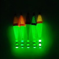 Leurre de pêche en bois multicolore très lumineux, taille 40 ; Hameçons à huit branches pour poulpe ; Appât vivant pour la pêche au leurre, 5 pièces