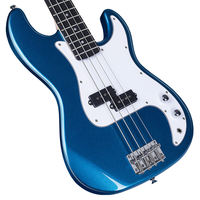 Guitare Basse Électrique MS-4F à 4 Cordes, Corps en Tilleul, Manche en Érable, Touche en Palissandre, Micros Passifs - Prix de Gros