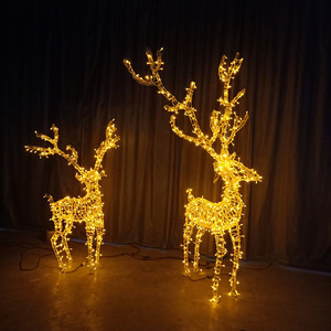 Giant Christmas Reindeer Lights Extra Large LED Deer Sculpture for City Park and Festival Landmark - Product Image 3