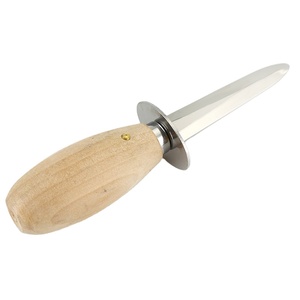 Abridor de cuchillos para ostras y mariscos <span class=keywords><strong>con</strong></span> mango de madera, pelador de mariscos de Metal para almeja, ostra y langosta - Product Image 1