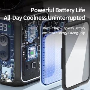 Ventilateur portatif sans pales électrique haute vitesse F711 - Alimentation USB/Batterie, design léger en plastique pour usage extérieur - Product Image 2