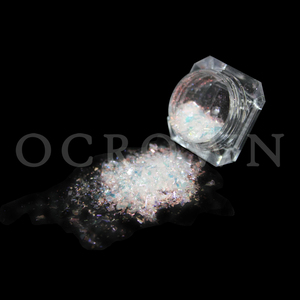 Poudre pailletée pour ongles, couleur vive, arc-en-ciel, effet flocons, jolie étoile de rêve fantastique, poudre - Product Image 2
