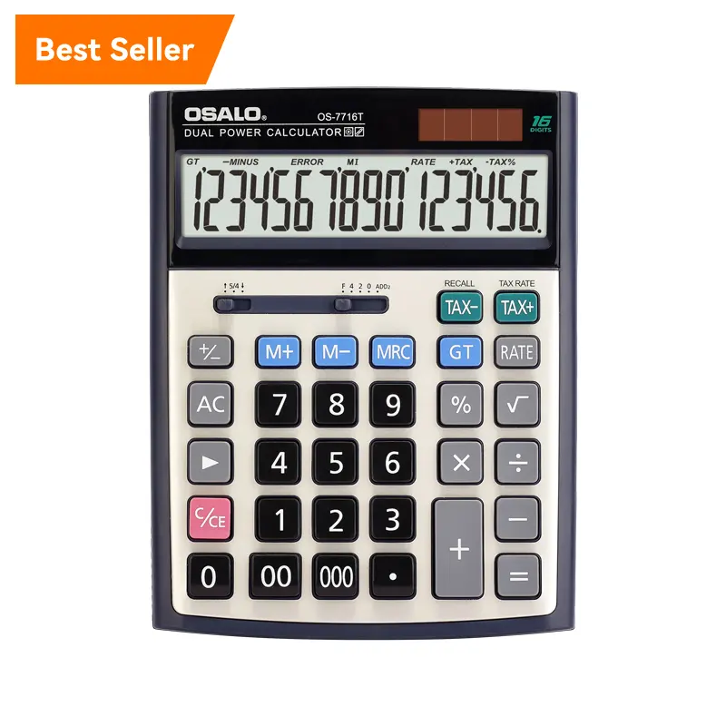 Financiële Belastingcalculator 16 Cijferige Elektronische Aangepaste Desktop Solar Calculadora Dual Power Office Tax Function Calculator Met Ce