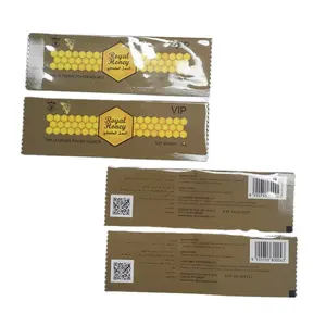 Oem 100% Natural Honey Sachet Packaging Black Horse Power Package Luxury Bee Jelly Herbal Honey Packaging Plastic Bag