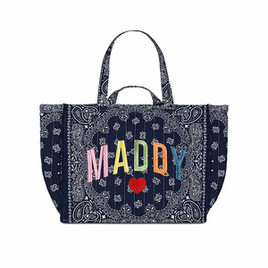 Borsa a Tracolla Morbida e Leggera, Mini Borsone Trapuntato, Regalo per Lei, Borsa Tote con Motivo Paisley - Product Image 5