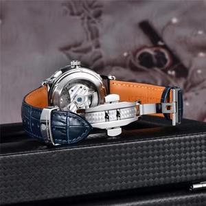 Reloj Mecánico Tourbillon Pagani Design 1796, Nuevo Modelo para Hombre, de Acero Inoxidable, Automático, con Correa de Cuero PU Luminosa - Product Image 5