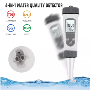 เครื่องวัดคุณภาพน้ำ 4 in 1 สำหรับวัดค่า TDS/S.G/อุณหภูมิ/ความเค็ม ปากกาวัดคุณภาพน้ำ เครื่องตรวจจับน้ำ - Product Image 3