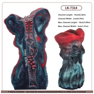 LUUK Single Hole Silicone Pocket Pussy Mouth Shape Male Masturbator Pocket Pussy Artificial Vagina Oral Sex <b>Toys</b> <b>for</b> <b>Men</b> - Product Image 3