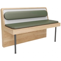 Neu Designtes Luxuriöses Booth-Sofa Restaurant Café Esstisch-Stuhl-Set Holz Weichpolster Sitzkissen Restaurant-Möbel