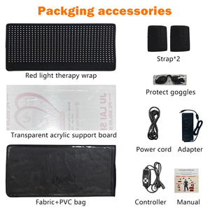 Masker Terapi Cahaya Inframerah Dekat Profesional 2026 660/850nm, Area Luas 70x30cm, Terapi Cahaya Merah Berdaya Tinggi 100W - Product Image 6